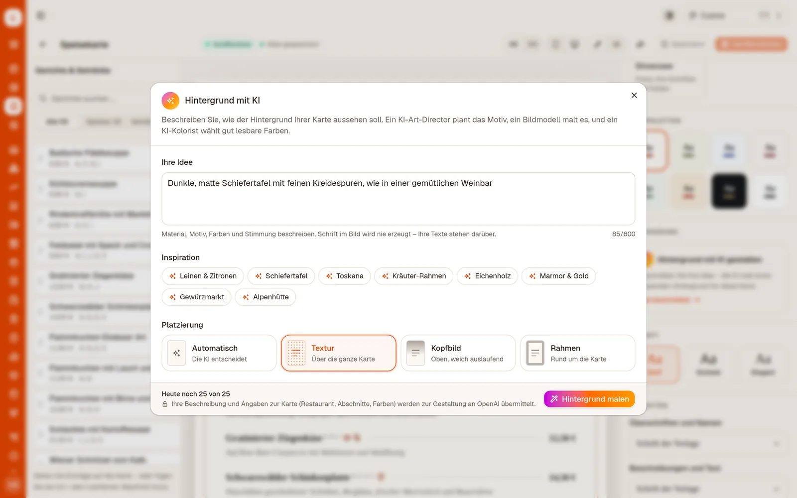 Per Drag & Drop gestalten